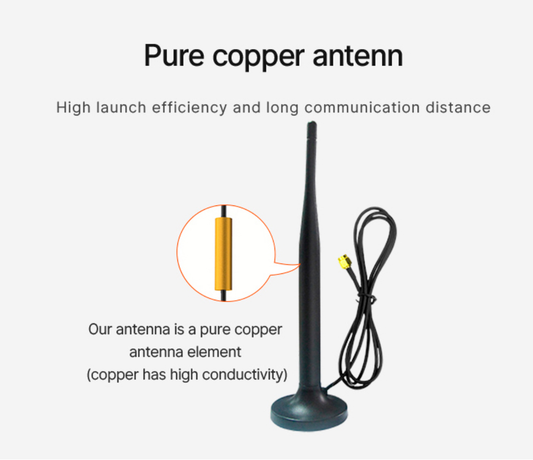 Cdsenet TX433-XPFC-300 433Mhz 3.5dbi Omnidirectional Sucker Antenna Sma-J Interface For Wireless Modules Digital Radios