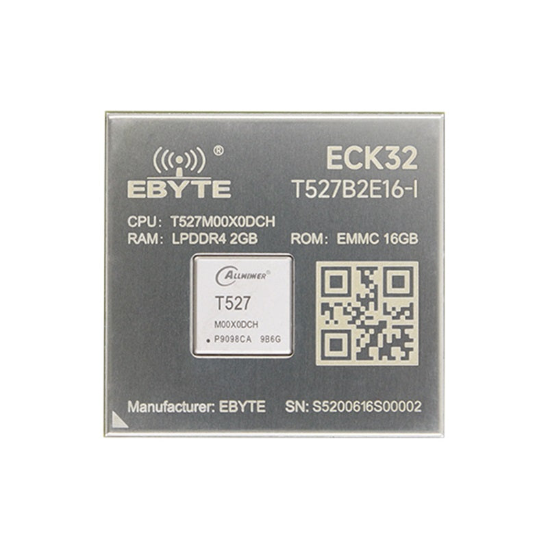ECK32-T527B2E16-I Allwinner T527 Core board Based on the Allwinner T527 8-core ARM Cortex A55 RISC-V HiFi4 DSP Integrates a new generation of GPU