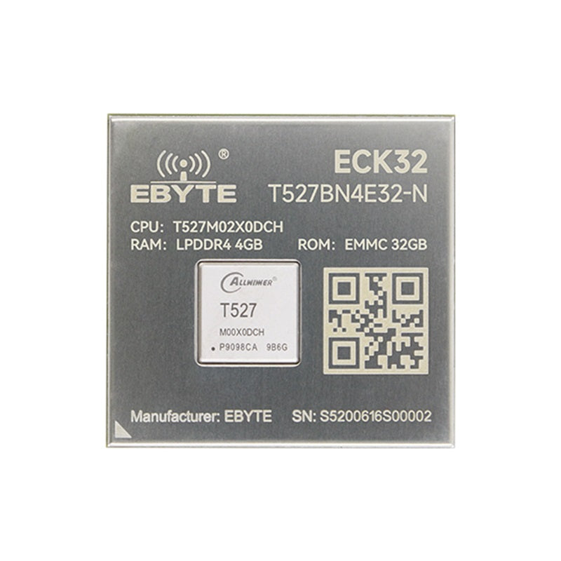 ECK32-T527BN4E32-N Allwinner T527 Core board Based on the Allwinner T527 8-core ARM Cortex A55 RISC-V HiFi4 DSP Integrates a new generation of GPU
