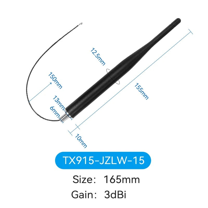 915MHz 2.4G 4.8G Antenna 3dBi Rubber Rod for Equipment Cabinet Logistic Fleet Property Security Taxi Fleet