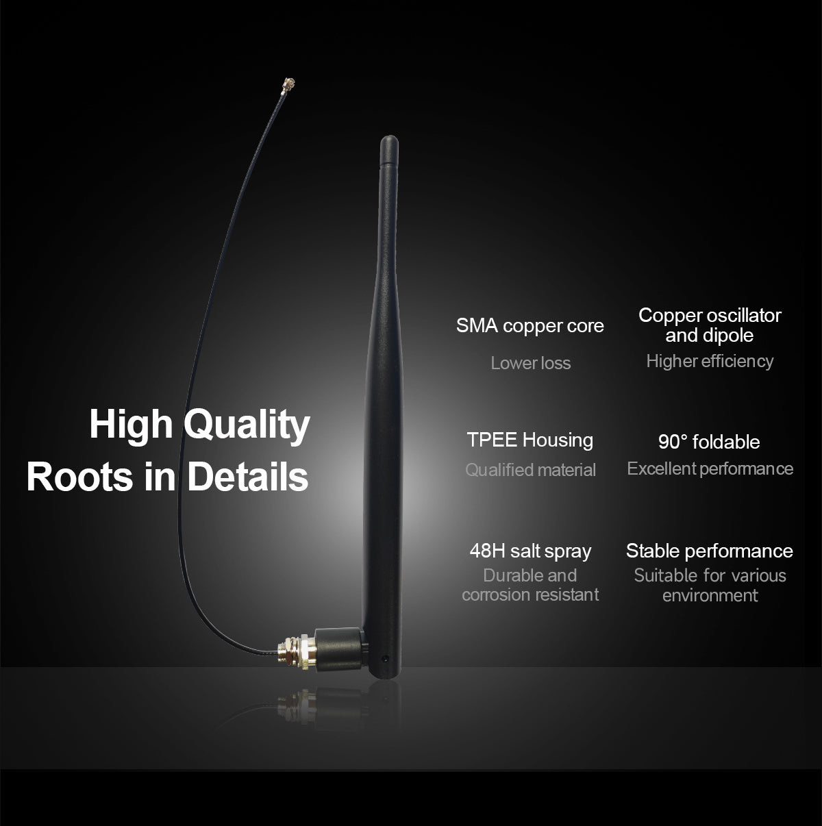 5pcs TX4G-JKS-IPX20 4G Band Bendable Glue Stick Antenna 197mm IPEX-1 Interface (IPEX1 Generation) for Digital Radio Stations, Remote Control Equipment