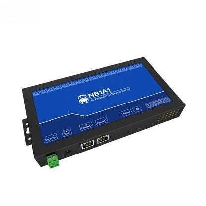 Isolated 16 Way Serial Port Server RS485 RJ45 NB1A1 TCP UDP Modbus TCP to RTU Storage Configuration Gateway MQTT HTTP