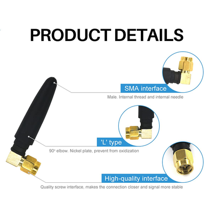 Cdsenet TX2400-JW-5 2.4GHz Rubber Antenna 2.0dBi SMA-J TPEE IoT WiFi Compact Size