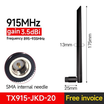 CDSENET 915MHz Antenna Lora Antenna TX915-JK High Gain Impedance 50 Ohm Omni SMA-J Uhf Antenna for LoRa Module