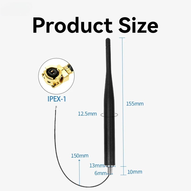 915MHz 2.4G 4.8G Antenna 3dBi Rubber Rod  for Equipment Cabinet Logistic Fleet Property Security Taxi Fleet