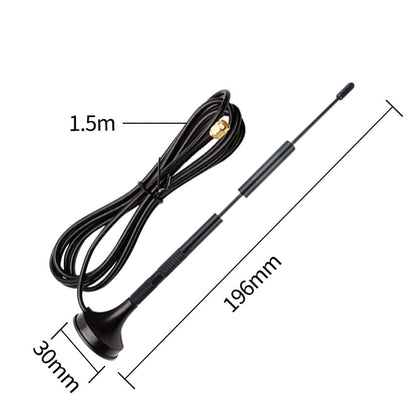 4pcs Cdsenet TXWF-XPL-150  Dual-Band 2.4/5.8GHz Magnetic Suction Cup Antenna - 4/6dBi Omnidirectional WiFi Antenna with SMA Connector