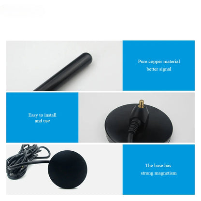 Cdsenet TX170-TB-300 170MHz VHF Sucker Antenna 5.0dBi SMA-J 3m RG58 Solid Copper Antenna