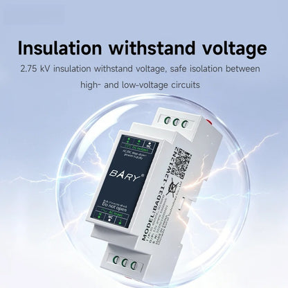 AC-DC Isolated Step-Down DIN Rail Power Supply Module 12W  BAD11 BAD31 Over-Voltage Protection Input Surge Protection