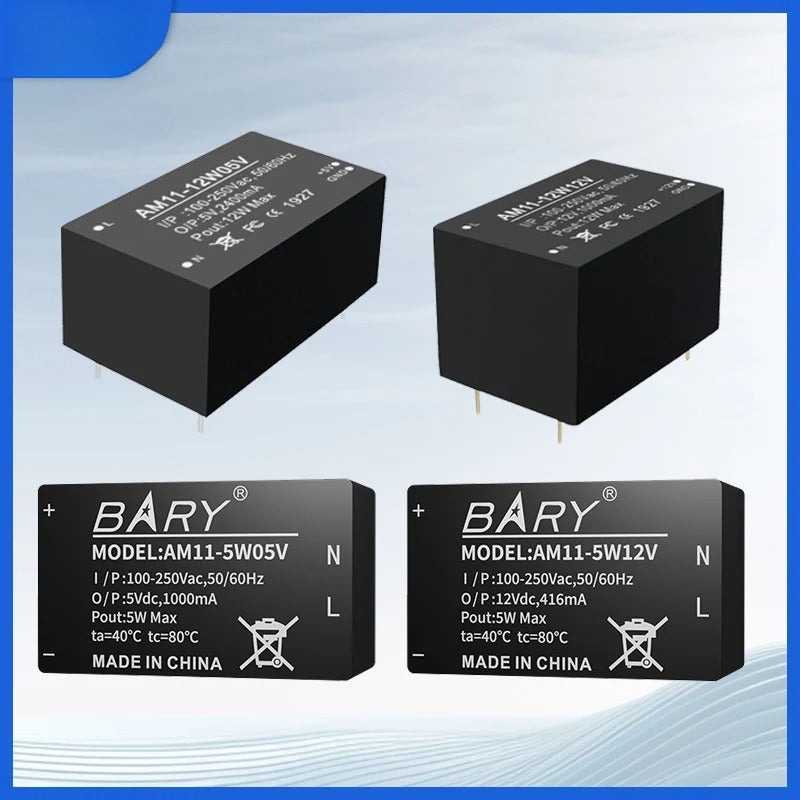 AC-DC 100~250V Buck Power Supply Module 2400mA Output Power 5/12/20/24W Fireproof Shell Low Power Consumption
