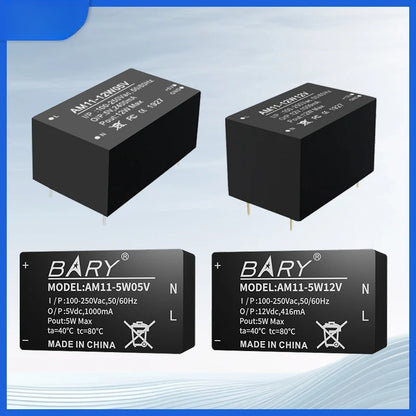 AC-DC 100~250V Buck Power Supply Module 2400mA Output Power 5/12/20/24W Fireproof Shell Low Power Consumption