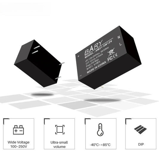 AC-DC Buck Power Supply Module 100V 250V To 5V 5W  Step-down Voltage  AM21 Series AC Isolation Stabilized Power Supply