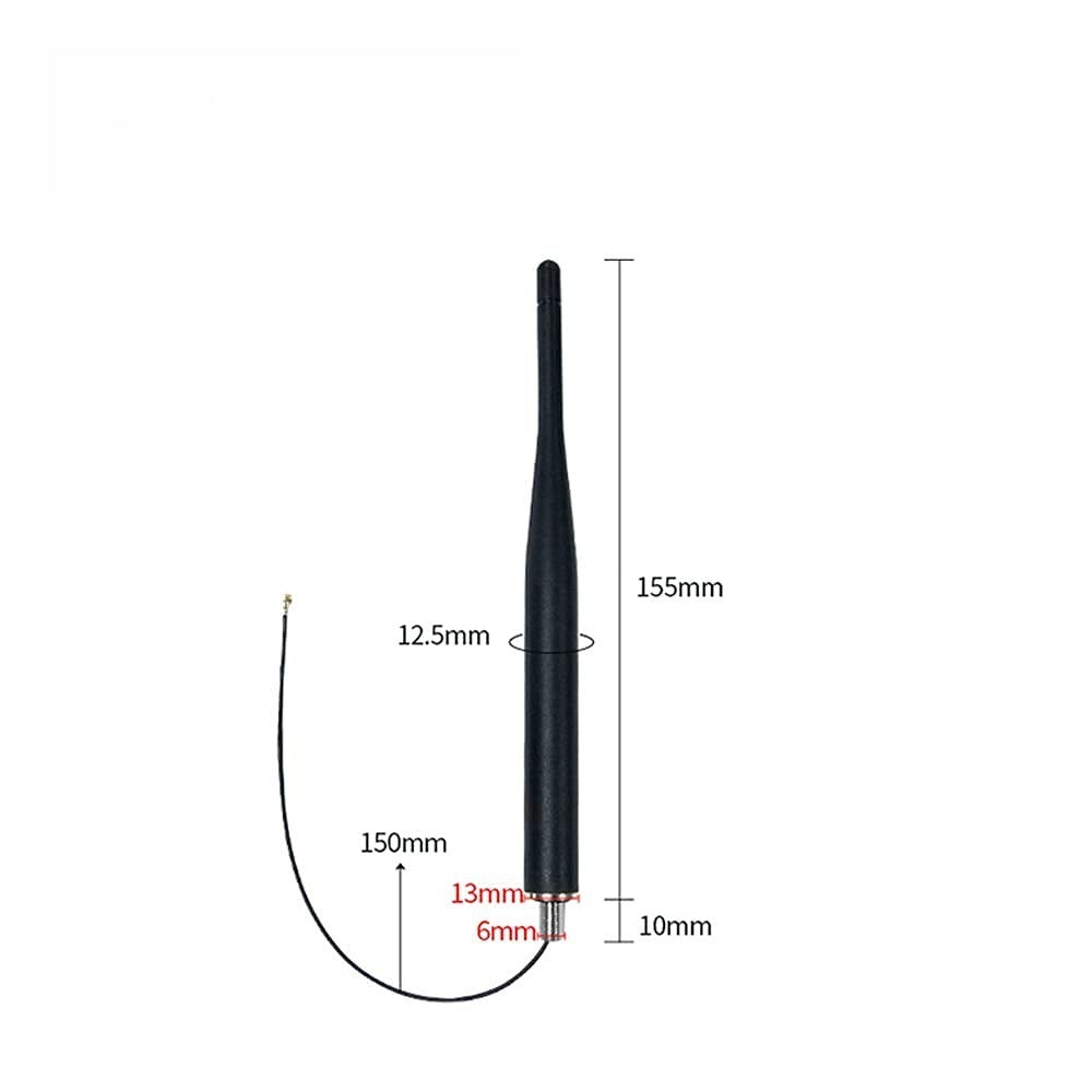 868MHz Antenna 3dBi Rubber Rod TX868-JZLW-15 for Equipment Cabinet Logistics Fleet Property Security Hotel Catering Chain Companies Construction Sites Outdoor Self Driving Radio Enthusiasts