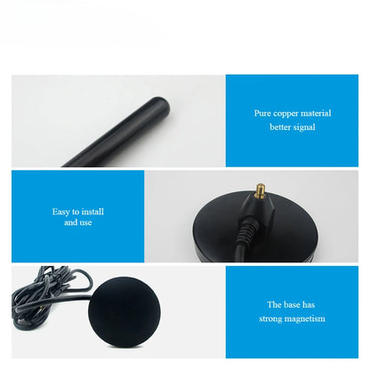 Cdsenet TX230-TB-300 230MHz VHF Sucker Antenna 5.0dBi SMA-J Feeder 3m RG58 Copper Rod Antenna For Wireless Module
