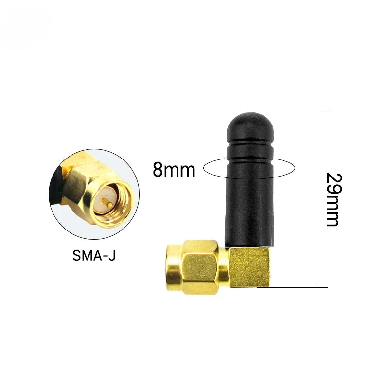 Cdsenet TX2400-JW-3 2.4GHz WiFi Mini Antenna 2.5dBi SMA-J TPEE 29mm Rubber Antenna Compact Size