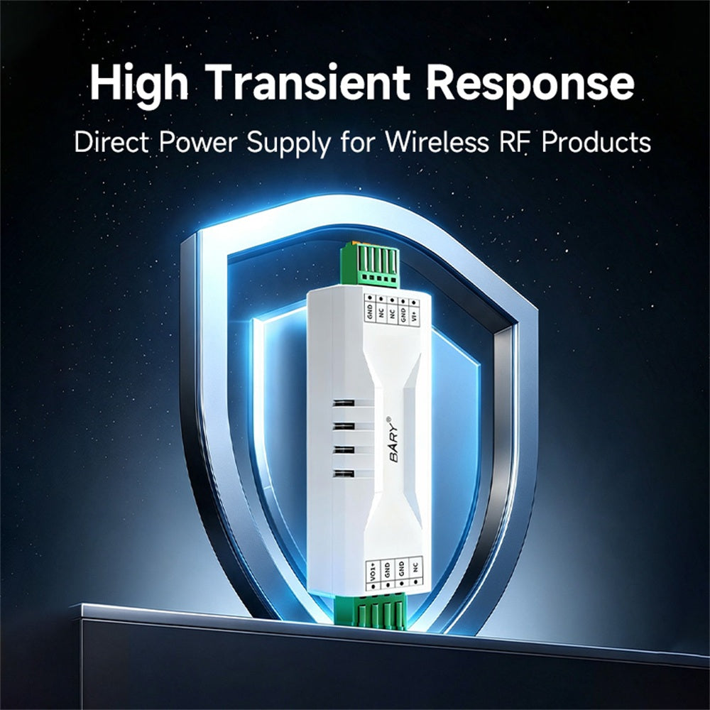 DC-DC Step Down Power Supply Module 48/80V Input 5/24V Output Over Current Protection Rail-mounted Installation Industrial Grade