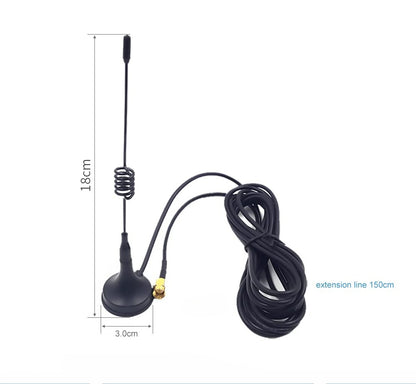 Cdsenet 2.4GHz TX2400-XPL-150 3.5 dBi gain SMA-J VSWR≤1.5 antenna Sucker Antenna for IoT Device 1.5m Feeder