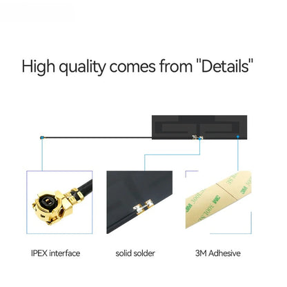 10pcs/lot 4G FPC Antenna Build-in Antenna Support WCDMA/LET/DTU/4G/5G 826~960 MHz 1710~2170 MHz
