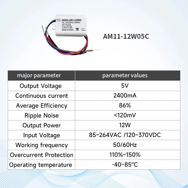 AC-DC Step-Down EBYTE  AM11-C AM31-C Power Supply Module OverVoltage Protection Low Power Consumption Power Supply Module