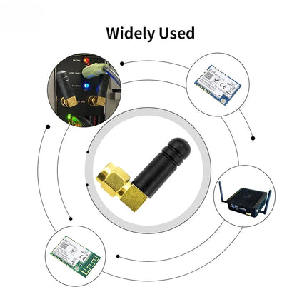 Cdsenet TX2400-JW-3 2.4GHz WiFi Mini Antenna 2.5dBi SMA-J TPEE 29mm Rubber Antenna Compact Size