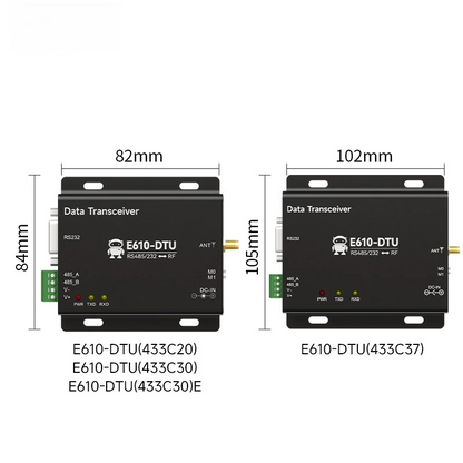 433MHz Wireless Digital Radio RS232/RS485 High-Speed Continuous Transmission EBYTE E610-DTU(433C20) Series RSSI Low Latency
