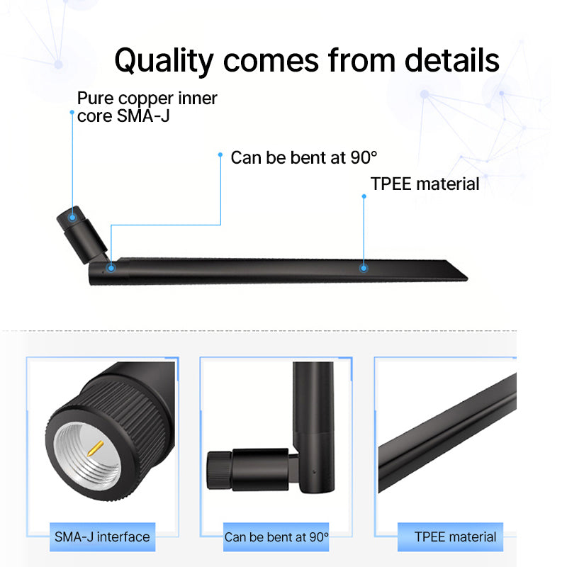 Cdsenet TX170-JK-11 170MHz VHF Antenna 2.5 dBi Gain Flexible Design Antenna For Wireless RF Module Communication Rubber Duck Antenna