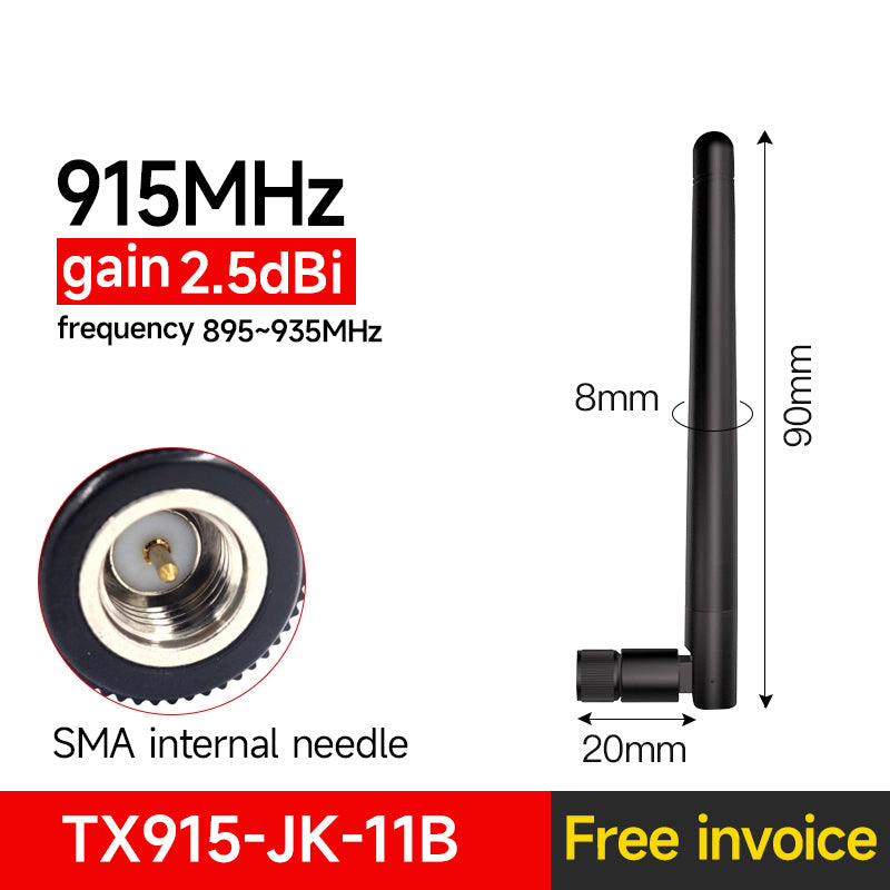 CDSENET 915MHz Antenna Lora Antenna TX915-JK High Gain Impedance 50 Ohm Omni SMA-J Uhf Antenna for LoRa Module