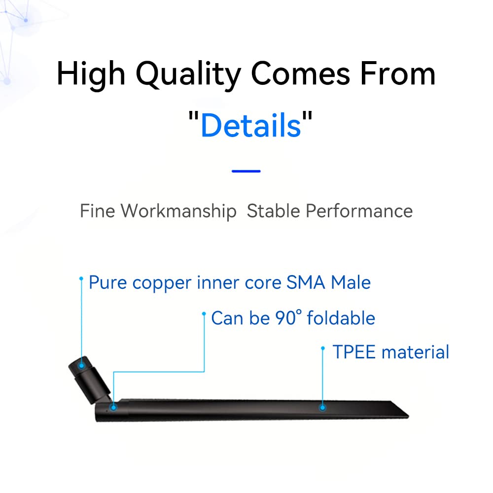 470-510MHz TX490-JKD-20P SMA Male Interface TPEE Material Long Communication Distance 4dBi Foldable Antenna
