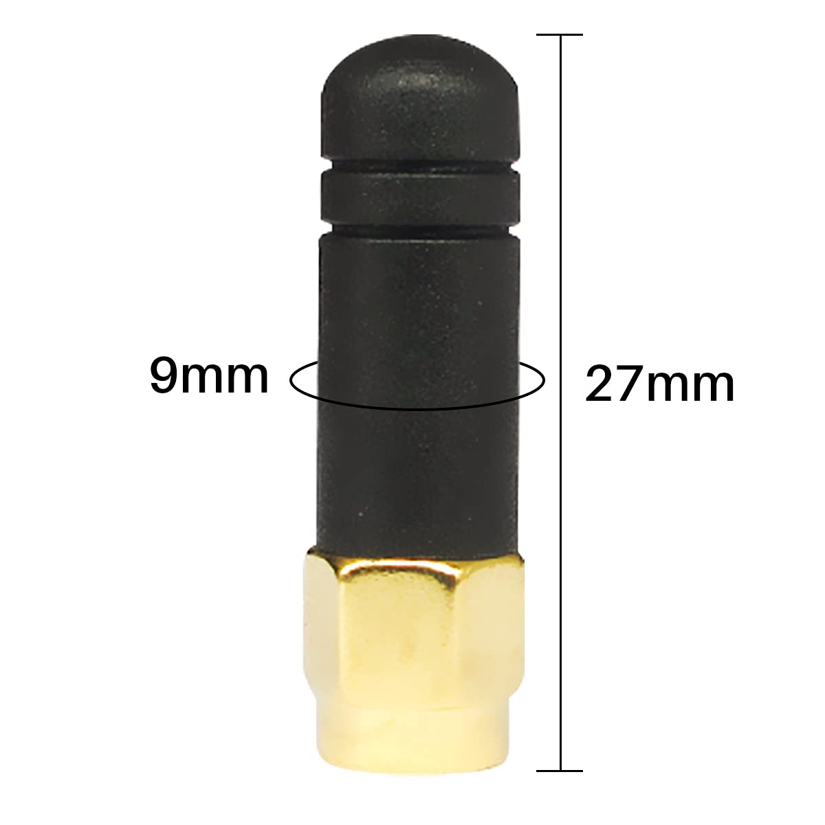 Cdsenet TX2400-JZ-3 2.4GHz Mini Rubber Antenna 2.0dBi SMA-J 34mm IoT Compact Size