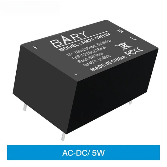 AC-DC Buck Power Supply Module 100V 250V To 5V 5W  Step-down Voltage  AM21 Series AC Isolation Stabilized Power Supply