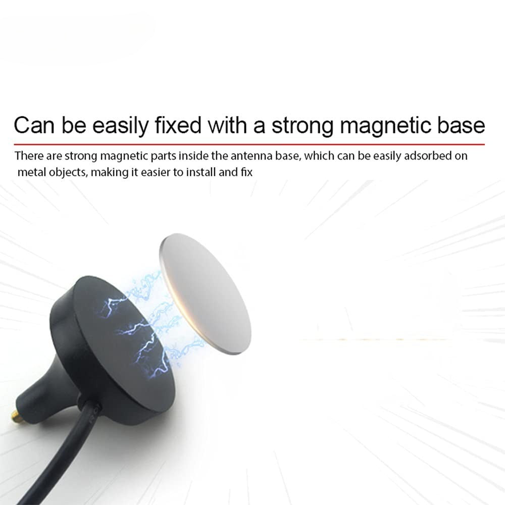 CDSENET TX4G-XPl17-150 4dBi Suction Cup Antenna for 4G/LTE Band SMA-J Interface(SMA Internal Thread and Internal Needle)