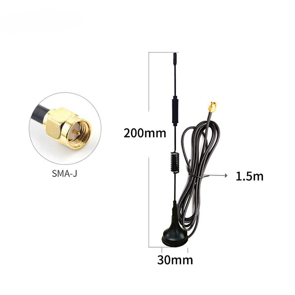 CDSENET TX4G-XPl17-150 4dBi Suction Cup Antenna for 4G/LTE Band SMA-J Interface(SMA Internal Thread and Internal Needle)