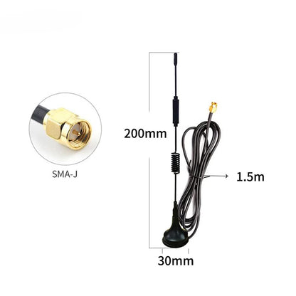 CDSENET TX4G-XPl17-150 4dBi Suction Cup Antenna for 4G/LTE Band SMA-J Interface(SMA Internal Thread and Internal Needle)