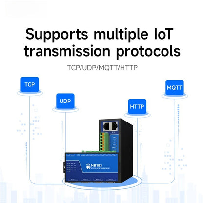 8 Ways RS485 RS232 to Ethernet Serial Server NB183-V2 Series TCP UDP MQTT HTTP Modbus Gateway TCP- RTU POE