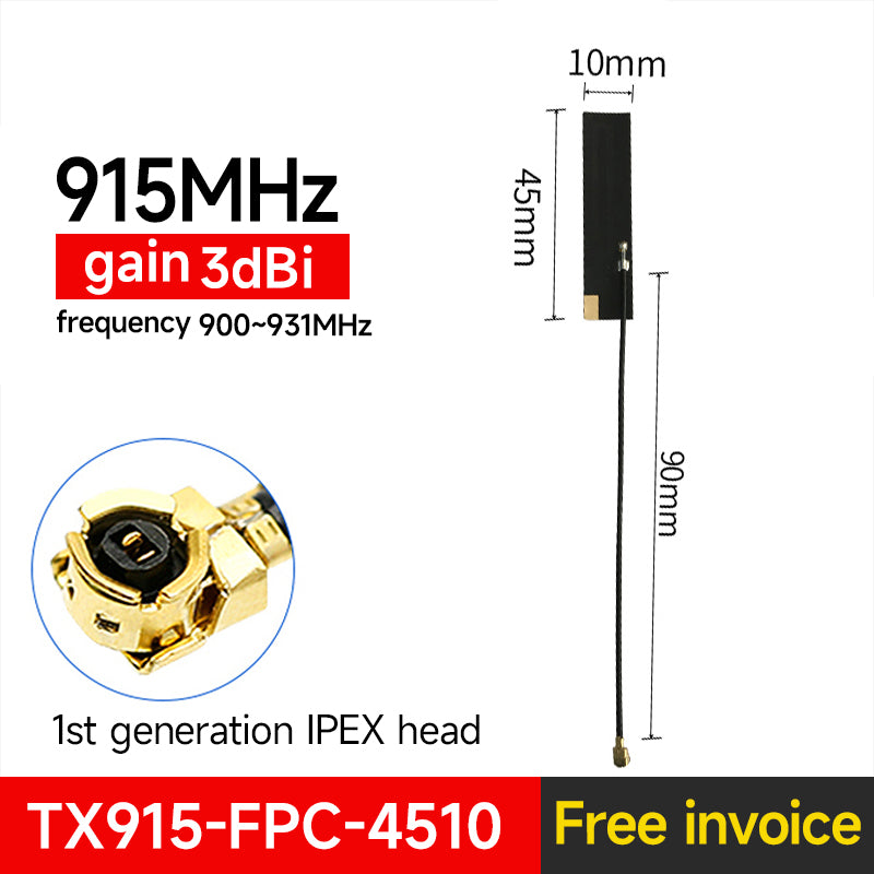 10PCS CDSENET TX915-FPC Series 868/915MHz FPC Antenna 2.0dBi IoT Antenna
