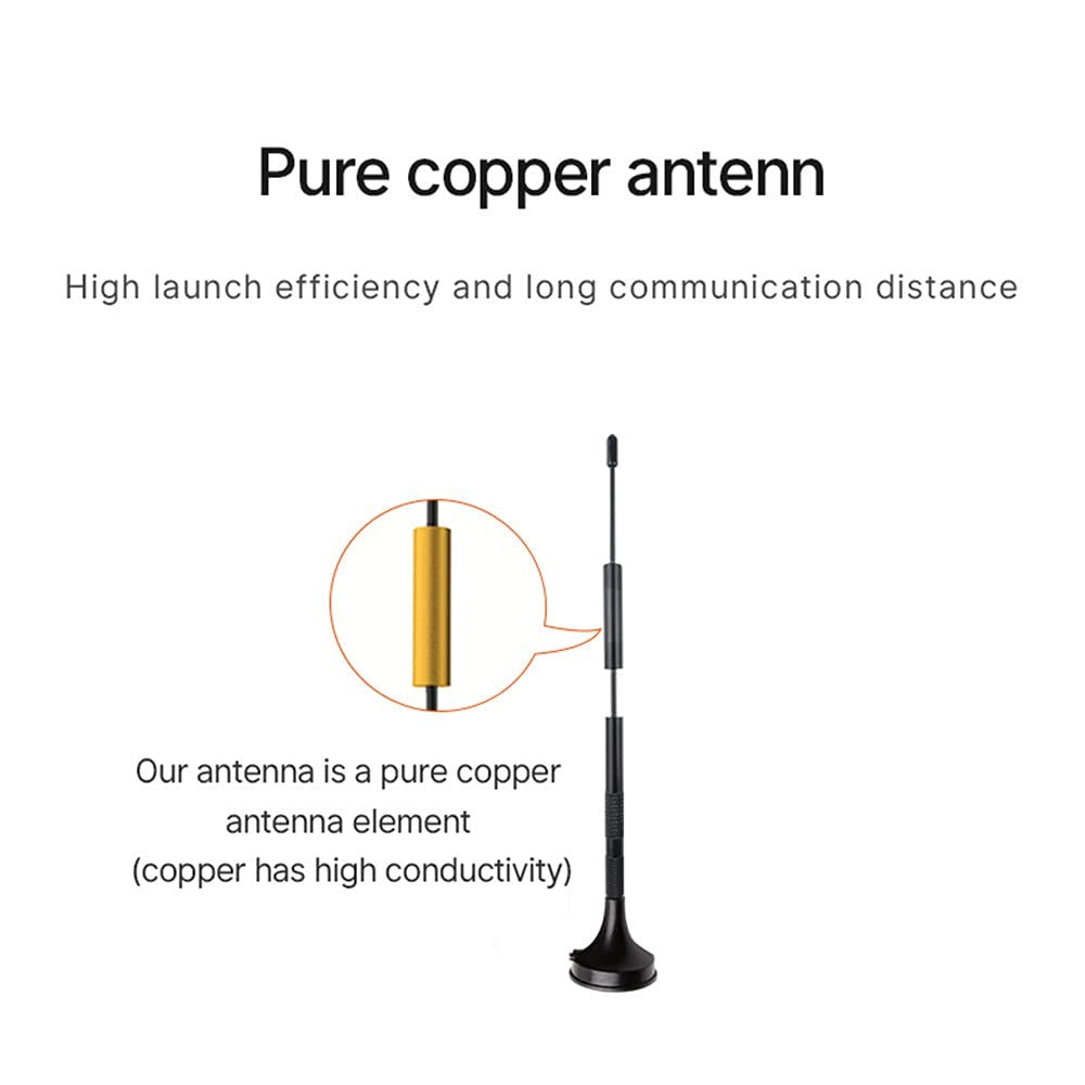 4pcs Cdsenet TXWF-XPL-150  Dual-Band 2.4/5.8GHz Magnetic Suction Cup Antenna - 4/6dBi Omnidirectional WiFi Antenna with SMA Connector