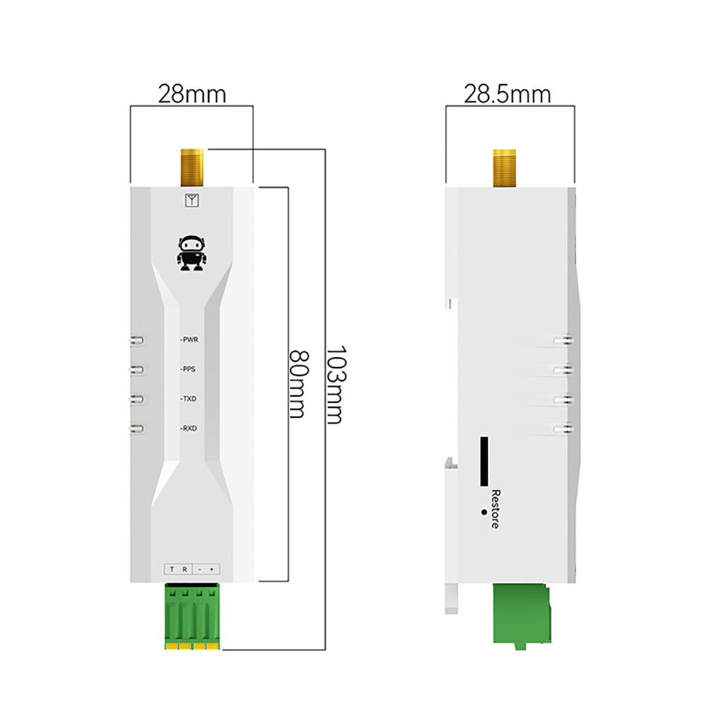 Multi-Mode GNSS Positioning Module RS485 CDSENET EWD108 Series DC5-24V BDS/GPS/GLONASS/GALILEO/QZSS/SBAS Modbus RTU