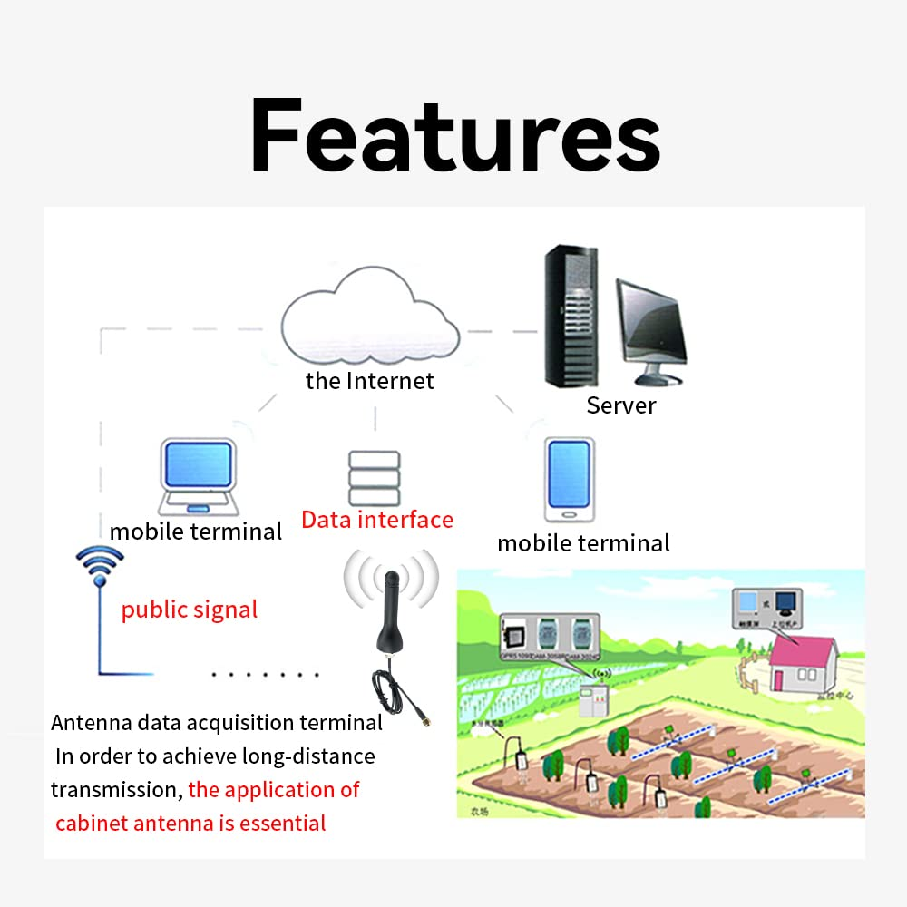 Cdsenet TX433-JG-150 433MHz 3.5dBi Antenna Portable Cabinet Antenna SMA-J Interface