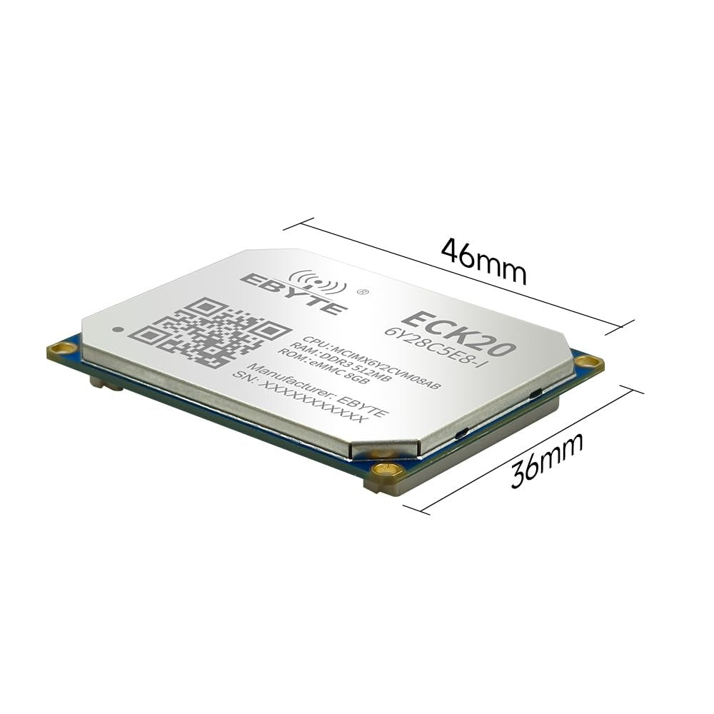 ECK20-6Y28C2N5-I 256 MB Memory Industrial Grade i.MX6ULL core board Low power consumption Dual Ethernet Rich I/O functions