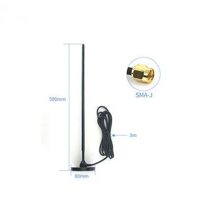 Cdsenet TX170-TB-300 170MHz VHF Sucker Antenna 5.0dBi SMA-J 3m RG58 Solid Copper Antenna