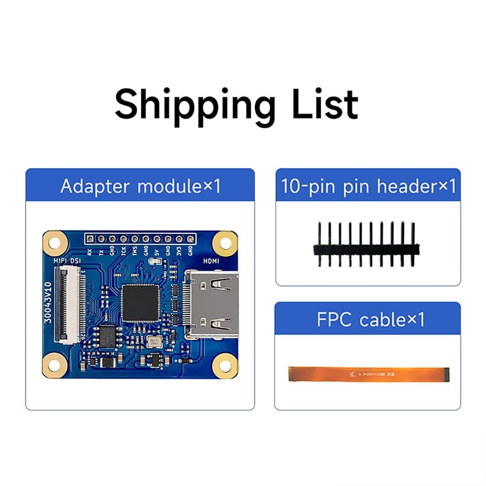 ECA20-MHA1-I MIPI to HDMI adapter board module UART,JTAG interface 1080P Full HD display