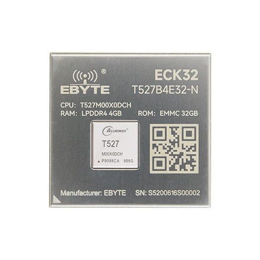 ECK32-T527B4E32-N Allwinner T527 Core board Based on the Allwinner T527 8-core ARM Cortex A55 RISC-V HiFi4 DSP Integrates a new generation of GPU