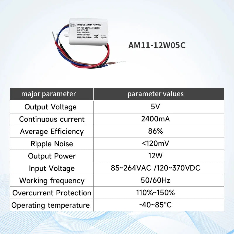 AC-DC Step-Down EBYTE  AM11-C AM31-C Power Supply Module OverVoltage Protection Low Power Consumption Power Supply Module