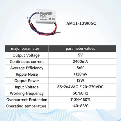 AC-DC Step-Down EBYTE  AM11-C AM31-C Power Supply Module OverVoltage Protection Low Power Consumption Power Supply Module