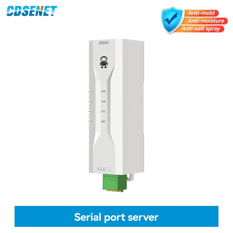 RS485 to Ethernet Serial Server NA111 Series DC/AC/POE Modbus Industrial Grade AT Command TCP/UDP MQTT Small Size