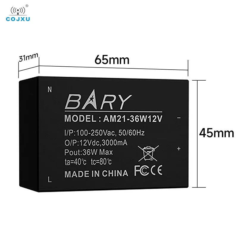 AC-DC Buck Power Supply Module 100V 250V To 5V 5W  Step-down Voltage  AM21 Series AC Isolation Stabilized Power Supply