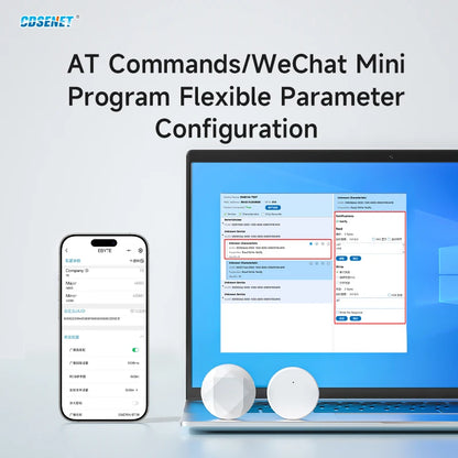 BLE5.3 Bluetooth Beacon IP67 Waterproof Low Power CDSENET EWD104-BT58 AT Command OTA Update Long Distance 160m iBeacon
