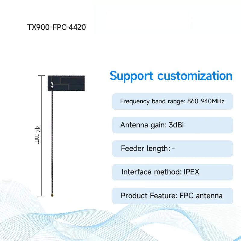 10pcs 915MHz FPC Antenna PCB Build in Anteana CDSENET 3dbi Stong Adhesive I P X Interaface