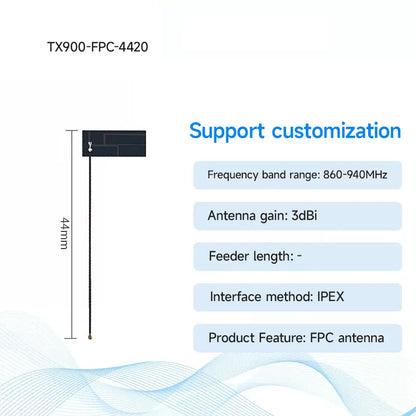 10pcs 915MHz FPC Antenna PCB Build in Anteana CDSENET 3dbi Stong Adhesive I P X Interaface