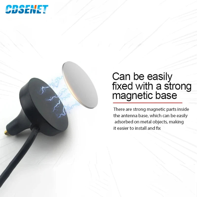 433/868/915MHz Sucker Wifi Antenna High Gain 3.5dBi SMA-J CDSENT XPL 1m Cable Antenna Long Range Omni Directional