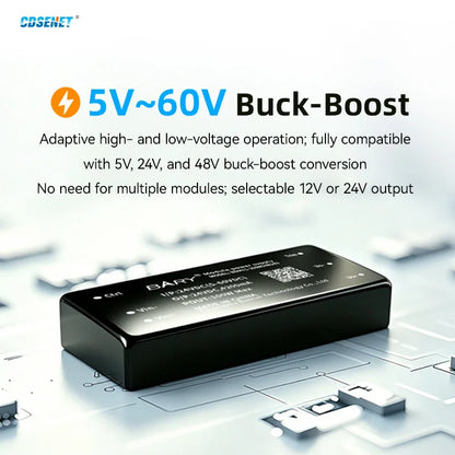 5-60V DC-DC Buck Boost Power Supply BDM11-100W  Series Output 12/24V Low Heat Output Industrial Grade High Power